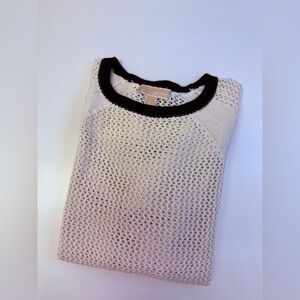 Michael Kors Knit Sweater with Black Trim